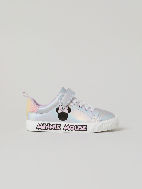 

H&M Girls Shimmering Printed Trainers, Silver