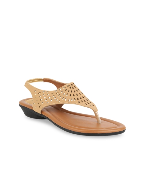 

Bata Women Beige Textured Comfort Heels