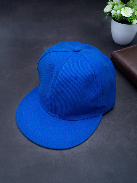 

Golden Peacock Unisex Blue Solid Snapback Cap