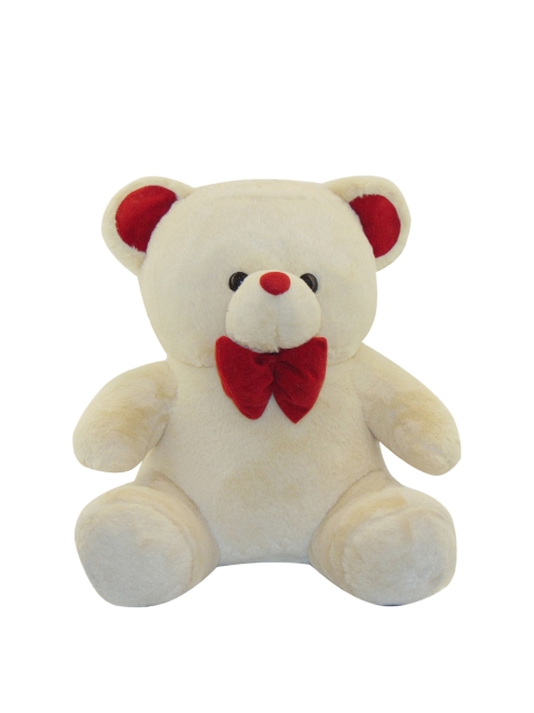 

Miyo Unisex Kids Beige & Red Baby Teddy Soft Toy