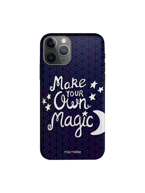 

macmerise Navy Blue & White Make Your Magic iPhone 11 Pro Max Macmerise Illustrations Back Case