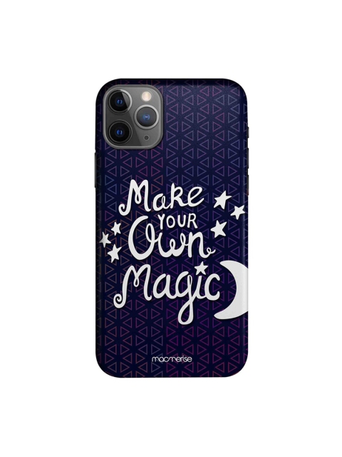 

macmerise Navy Blue & White Make Your Magic iPhone 11 Pro Back Cover
