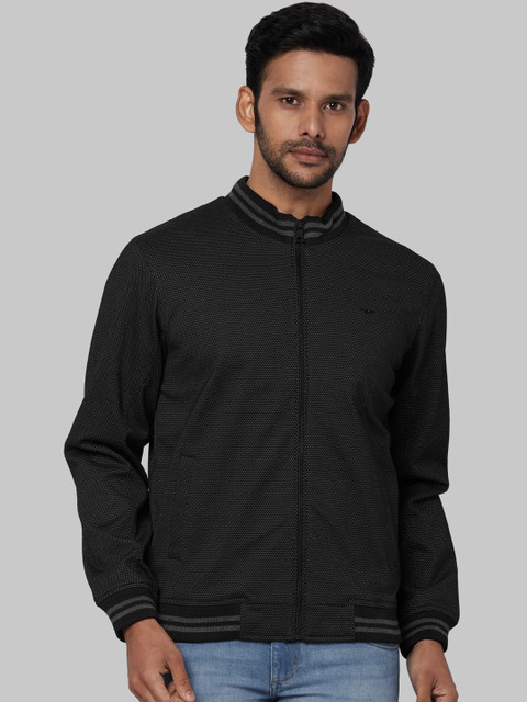 

Park Avenue Men Black Printed Bomber Jacket