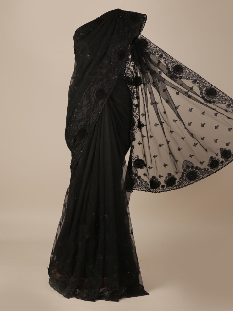 

Pothys Black Woven Design Saree