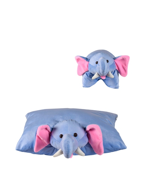 

Ultra Blue & Pink Elephant Folding Pillow Plush Soft Toy