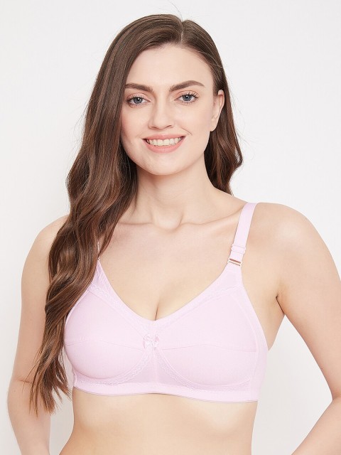 

Klassik Pink Solid Non-Padded Non-Wired Super Support Everyday Bra-KLPNKFLT