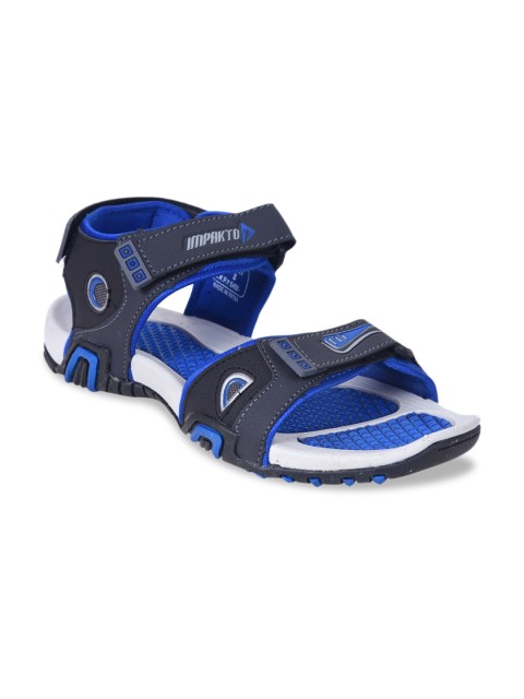 

IMPAKTO Men Blue & Grey Sports Sandals