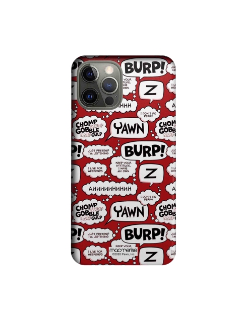 

macmerise Red & White Moods Of Garfield iPhone 12 Pro Case