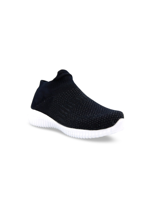 

Jazzy Juniors Boys Navy Blue Woven Design Slip-On Sneakers