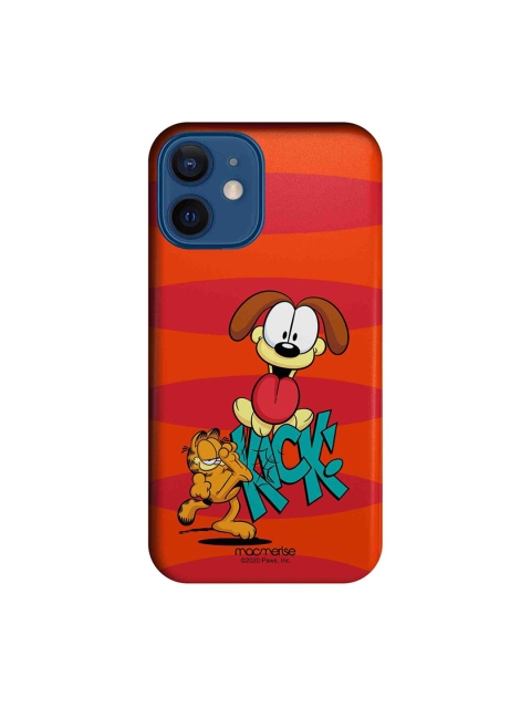 

macmerise Orange & Red Garfield Kick To Odie iPhone 12 Mini Case