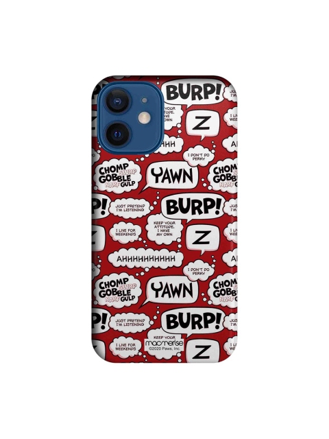 

macmerise Red & White Moods Of Garfield iPhone 12 Mini Case