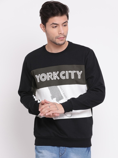 

COBB Men Black Colourblocked Sweatshirt