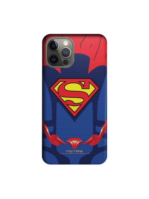 

macmerise Blue & Red Suit up Superman Printed iPhone 12 Pro Back Case