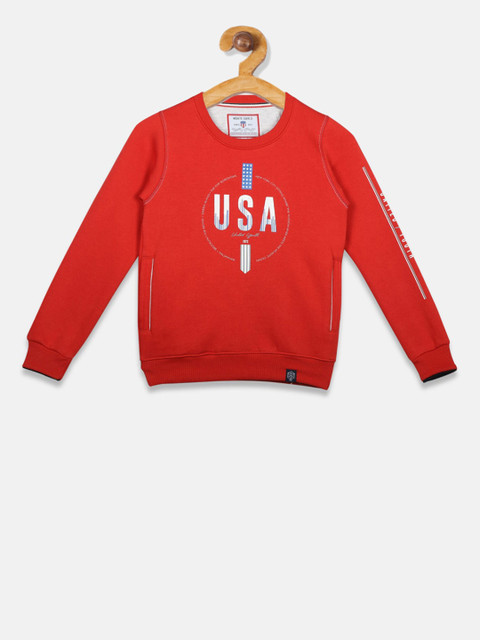 

Monte Carlo Boys Red Printed Sweatshirt