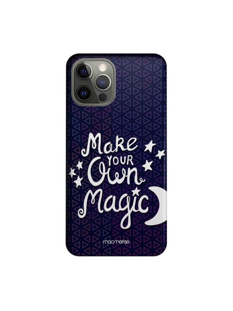 

macmerise Navy Blue & White Make Your Magic iPhone 12 Pro Back Case