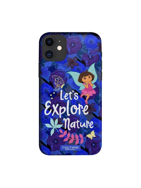 

macmerise Blue & White Explore With Dora Printed iPhone 11 Back Case