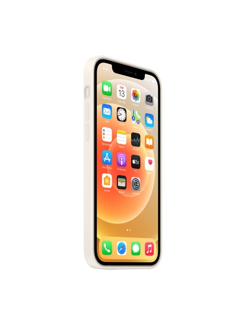 

TREEMODA White Solid Silicone iPhone 12/12 Pro Back Case