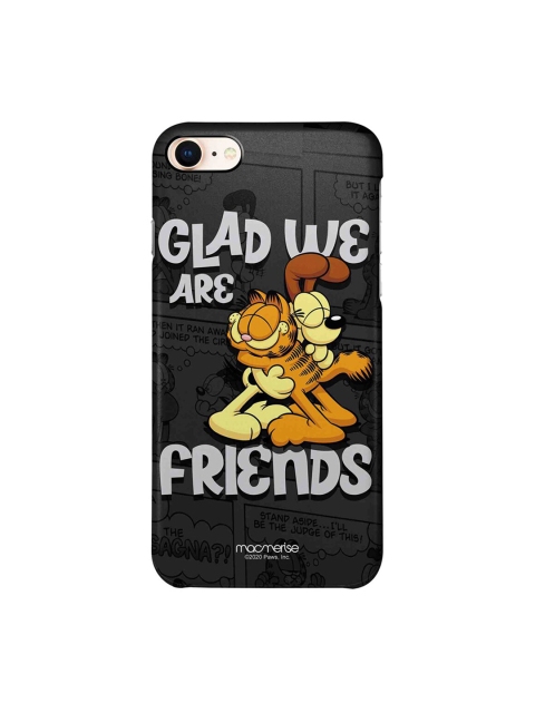 

macmerise Grey & Yellow Garfield Friendly Catdog iPhone 8 Back Case