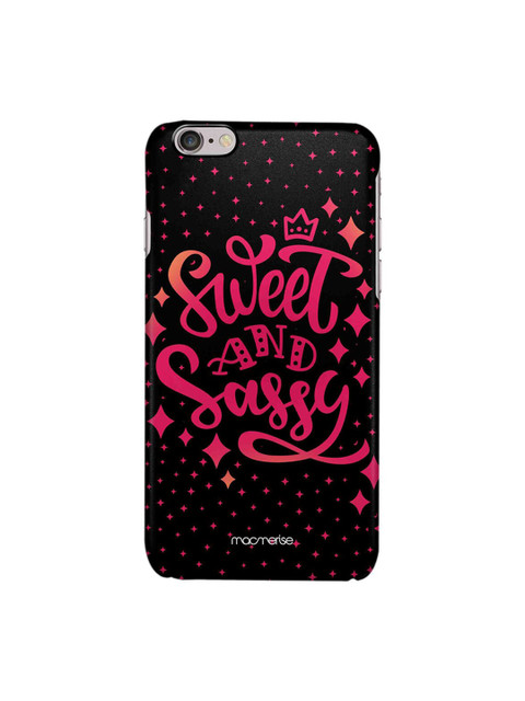 

macmerise Black & Pink Macmerise Illustrations Sweet And Sassy iPhone 6S Back Case
