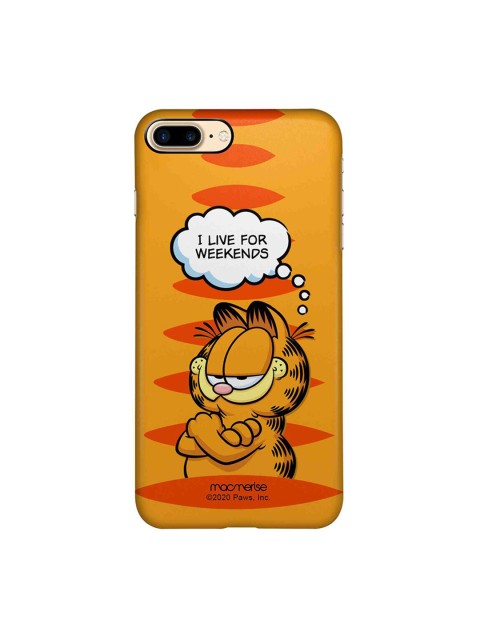 

macmerise Yellow & Orange I Live For Weekends iPhone 8 Plus Back Case