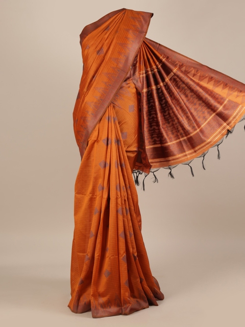 

Pothys Orange Woven Design Saree