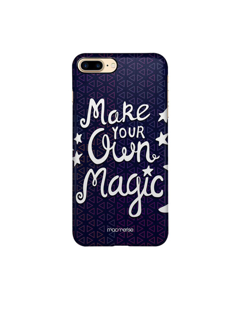 

macmerise Navy Blue & White Typography Make Your Magic iPhone 8 Plus Back Case