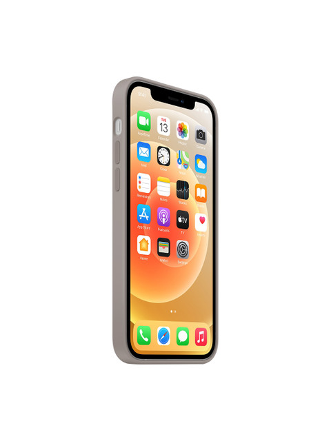 

TREEMODA Grey Solid Silicone iPhone 12/12 Pro Back Case