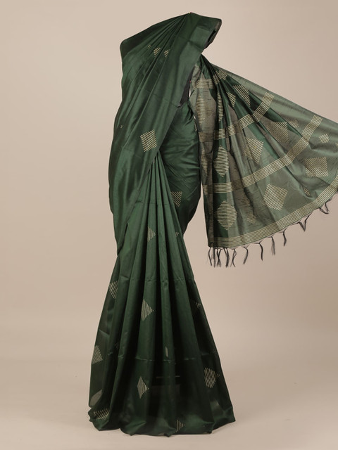

Pothys Green Woven Design Saree