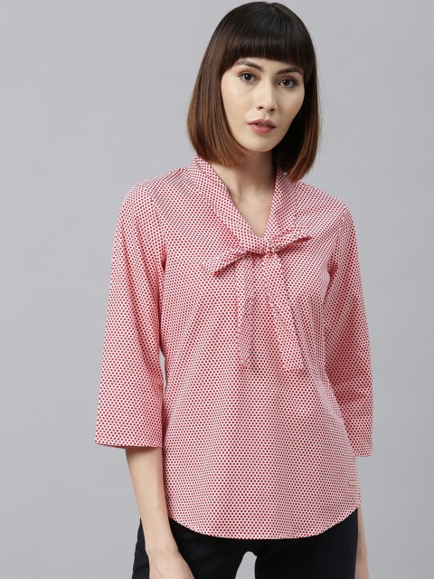 

Park Avenue Woman Red Printed Pure Cotton Top