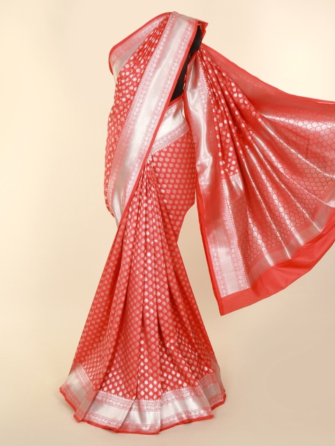 

Pothys Peach-Coloured Art Silk Woven Design Banarasi Saree