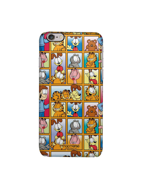 

macmerise Orange & Yellow Cartoon Characters Garfield Collage iPhone 6 Back Case