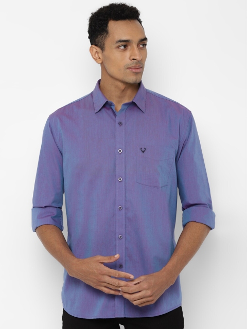 

Allen Solly Men Purple Slim Fit Solid Casual Shirt