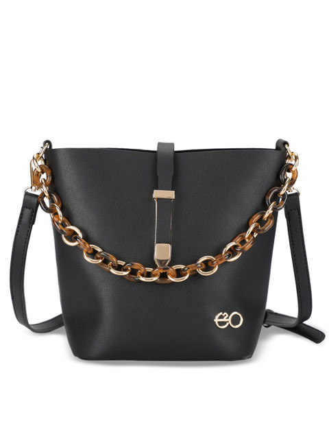 

E2O Black Solid Sling Bag