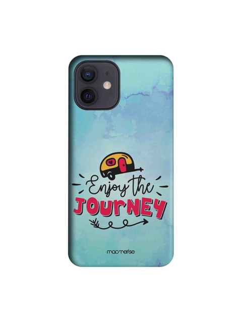 macmerise Blue & Black Enjoy The Journey iPhone 12 Back Case