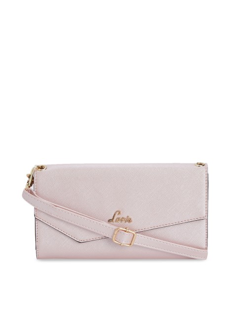 

Lavie Women Pink Solid Three-Fold Wallet