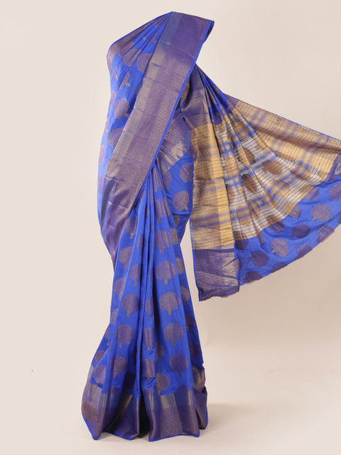 

Pothys Blue Woven Design Saree