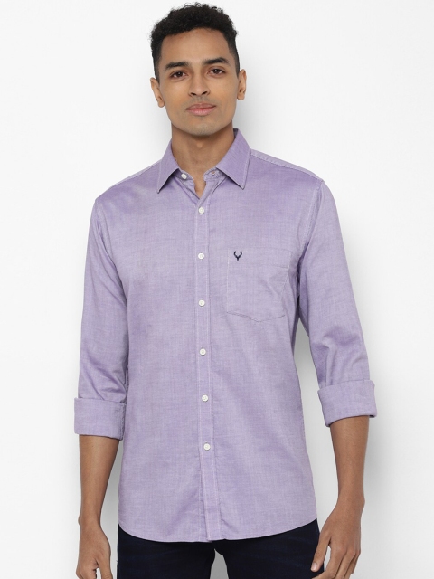 

Allen Solly Men Purple Slim Fit Solid Casual Shirt