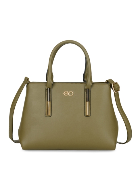 

E2O Olive Green Solid Handheld Bag