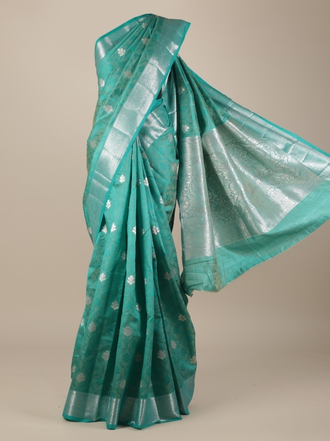 

Pothys Green Woven Design Jute Silk Saree