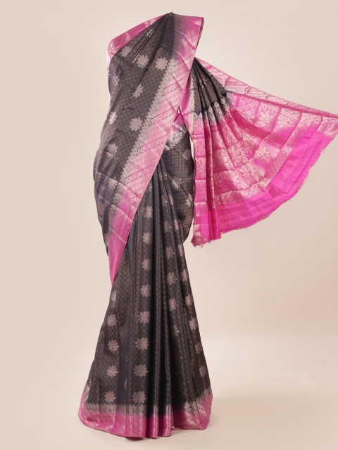 

Pothys Navy Blue Woven Design Saree