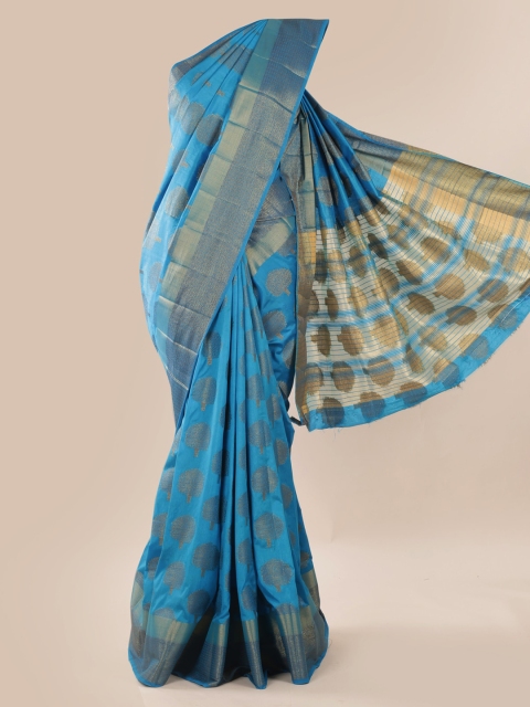 

Pothys Blue Woven Design Saree