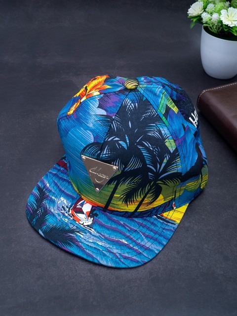 

Golden Peacock Unisex Blue & Purple Printed Snapback Cap
