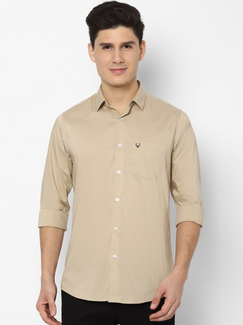 

Allen Solly Men Khaki Slim Fit Solid Casual Shirt