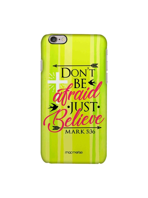 

macmerise Lime Green & Red Just Believe iPhone 6 Back Case