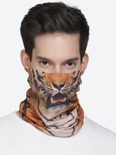 

Free Authority Men Orange & Black Printed Gaiter