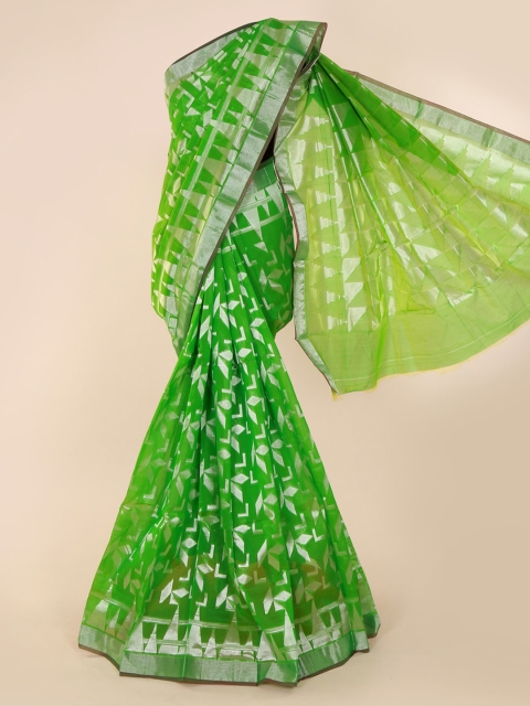 Pothys Green Woven Design Saree