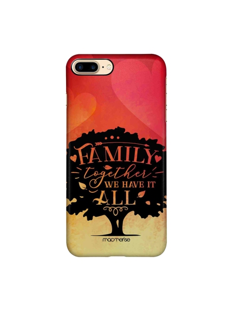 

macmerise Red & Black Macmerise Illustrations Family Is All iPhone 8 Plus Back Case