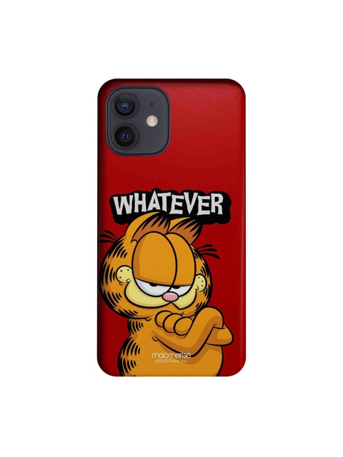 

macmerise Red & Brown Garfield Yeah Whatever iPhone 12 Back Case