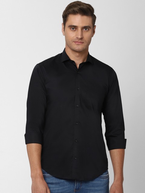 

Peter England Men Black Slim Fit Solid Casual Shirt