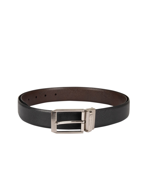 

Da Milano Men Black & Brown Solid Reversible Leather Belt